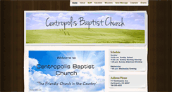 Desktop Screenshot of centropolisbaptist.org